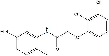 N-(5-amino-2-methylphenyl)-2-(2,3-dichlorophenoxy)acetamide Struktur