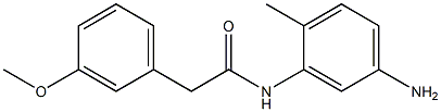 N-(5-amino-2-methylphenyl)-2-(3-methoxyphenyl)acetamide Struktur