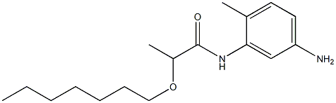 N-(5-amino-2-methylphenyl)-2-(heptyloxy)propanamide Struktur