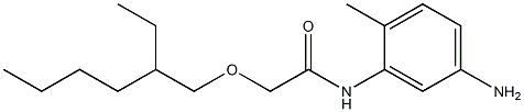 N-(5-amino-2-methylphenyl)-2-[(2-ethylhexyl)oxy]acetamide Struktur