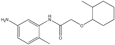 N-(5-amino-2-methylphenyl)-2-[(2-methylcyclohexyl)oxy]acetamide Struktur