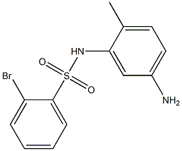 N-(5-amino-2-methylphenyl)-2-bromobenzene-1-sulfonamide Struktur