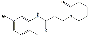 N-(5-amino-2-methylphenyl)-3-(2-oxopiperidin-1-yl)propanamide Struktur