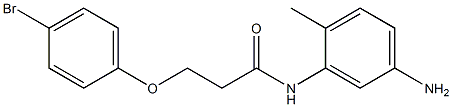 N-(5-amino-2-methylphenyl)-3-(4-bromophenoxy)propanamide Struktur