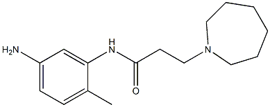 N-(5-amino-2-methylphenyl)-3-azepan-1-ylpropanamide Struktur