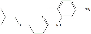 N-(5-amino-2-methylphenyl)-4-(2-methylpropoxy)butanamide Struktur