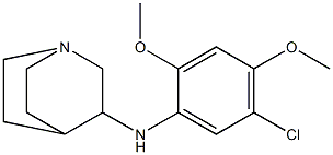 N-(5-chloro-2,4-dimethoxyphenyl)-1-azabicyclo[2.2.2]octan-3-amine Struktur