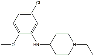 N-(5-chloro-2-methoxyphenyl)-1-ethylpiperidin-4-amine Struktur