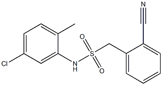 N-(5-chloro-2-methylphenyl)-1-(2-cyanophenyl)methanesulfonamide Struktur