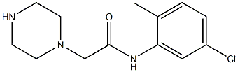 N-(5-chloro-2-methylphenyl)-2-(piperazin-1-yl)acetamide Struktur