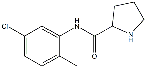 N-(5-chloro-2-methylphenyl)pyrrolidine-2-carboxamide Struktur