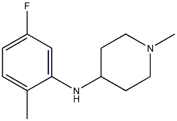 N-(5-fluoro-2-methylphenyl)-1-methylpiperidin-4-amine Struktur