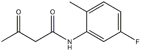 N-(5-fluoro-2-methylphenyl)-3-oxobutanamide Struktur