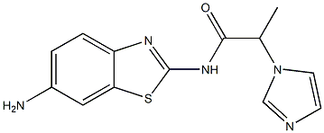 N-(6-amino-1,3-benzothiazol-2-yl)-2-(1H-imidazol-1-yl)propanamide Struktur