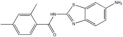 N-(6-amino-1,3-benzothiazol-2-yl)-2,4-dimethylbenzamide Struktur