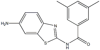 N-(6-amino-1,3-benzothiazol-2-yl)-3,5-dimethylbenzamide Struktur