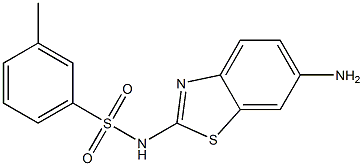 N-(6-amino-1,3-benzothiazol-2-yl)-3-methylbenzene-1-sulfonamide Struktur