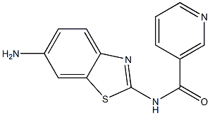 N-(6-amino-1,3-benzothiazol-2-yl)nicotinamide Struktur