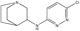 N-(6-chloropyridazin-3-yl)-1-azabicyclo[2.2.2]octan-3-amine Struktur