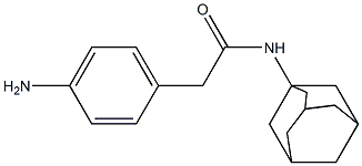 N-(adamantan-1-yl)-2-(4-aminophenyl)acetamide Struktur