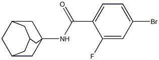 N-(adamantan-1-yl)-4-bromo-2-fluorobenzamide Struktur