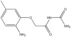 N-(aminocarbonyl)-2-(2-amino-5-methylphenoxy)acetamide Struktur