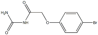 N-(aminocarbonyl)-2-(4-bromophenoxy)acetamide Struktur