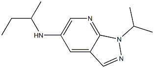 N-(butan-2-yl)-1-(propan-2-yl)-1H-pyrazolo[3,4-b]pyridin-5-amine Struktur