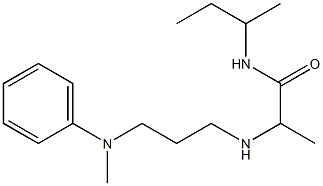 N-(butan-2-yl)-2-({3-[methyl(phenyl)amino]propyl}amino)propanamide Struktur