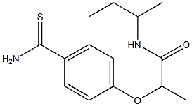 N-(butan-2-yl)-2-(4-carbamothioylphenoxy)propanamide Struktur