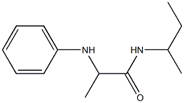 N-(butan-2-yl)-2-(phenylamino)propanamide Struktur