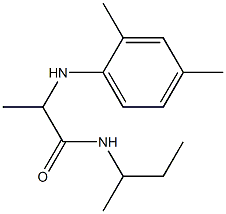 N-(butan-2-yl)-2-[(2,4-dimethylphenyl)amino]propanamide Struktur