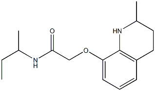 N-(butan-2-yl)-2-[(2-methyl-1,2,3,4-tetrahydroquinolin-8-yl)oxy]acetamide Struktur