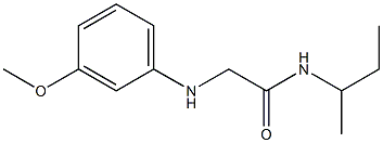 N-(butan-2-yl)-2-[(3-methoxyphenyl)amino]acetamide Struktur