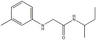 N-(butan-2-yl)-2-[(3-methylphenyl)amino]acetamide Struktur