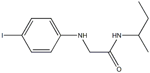 N-(butan-2-yl)-2-[(4-iodophenyl)amino]acetamide Struktur