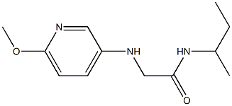 N-(butan-2-yl)-2-[(6-methoxypyridin-3-yl)amino]acetamide Struktur