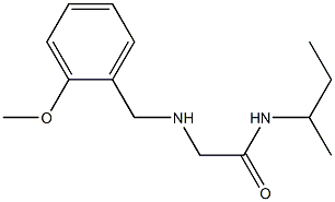 N-(butan-2-yl)-2-{[(2-methoxyphenyl)methyl]amino}acetamide Struktur