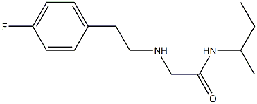 N-(butan-2-yl)-2-{[2-(4-fluorophenyl)ethyl]amino}acetamide Struktur