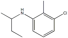 N-(butan-2-yl)-3-chloro-2-methylaniline Struktur