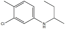 N-(butan-2-yl)-3-chloro-4-methylaniline Struktur