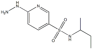 N-(butan-2-yl)-6-hydrazinylpyridine-3-sulfonamide Struktur