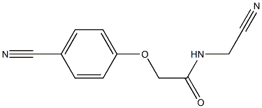 N-(cyanomethyl)-2-(4-cyanophenoxy)acetamide Struktur