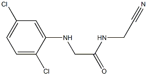 N-(cyanomethyl)-2-[(2,5-dichlorophenyl)amino]acetamide Struktur