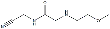 N-(cyanomethyl)-2-[(2-methoxyethyl)amino]acetamide Struktur