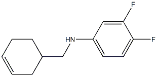 N-(cyclohex-3-en-1-ylmethyl)-3,4-difluoroaniline Struktur