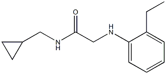 N-(cyclopropylmethyl)-2-[(2-ethylphenyl)amino]acetamide Struktur