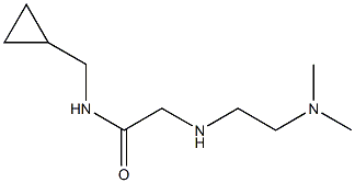 N-(cyclopropylmethyl)-2-{[2-(dimethylamino)ethyl]amino}acetamide Struktur