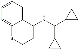 N-(dicyclopropylmethyl)-3,4-dihydro-2H-1-benzothiopyran-4-amine Struktur