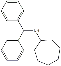 N-(diphenylmethyl)cycloheptanamine Struktur